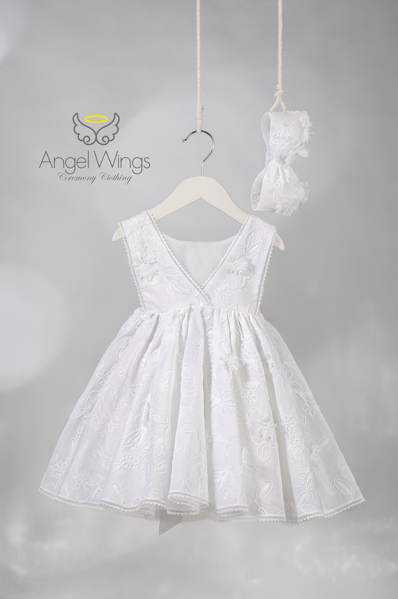 ΦΟΡΕΜΑ ΛΕΥΚΟ ΚΕΝΤΗΜΕΝΟ Rosalina 305 | Angel Wings
