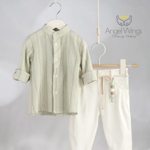Σύνολο για αγόρι λευκό-φιστικί Martin 318 Angel Wings