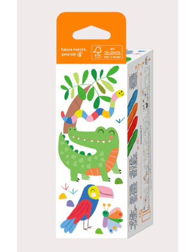 MINI COLOURING ROLL KIT SAFARI - Image 2