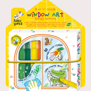 PLAY 'N' COLOUR WINDOW ART JUNGLE IMAGE