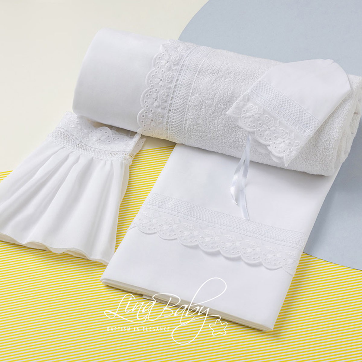 Λαδόπανα Lina Baby Broderie Anglaise Κωδ: 1511