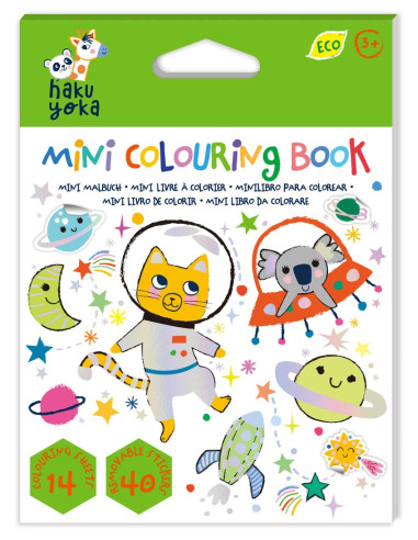 PLAY N COLOUR MINI COLOURING BOOK | SPACE