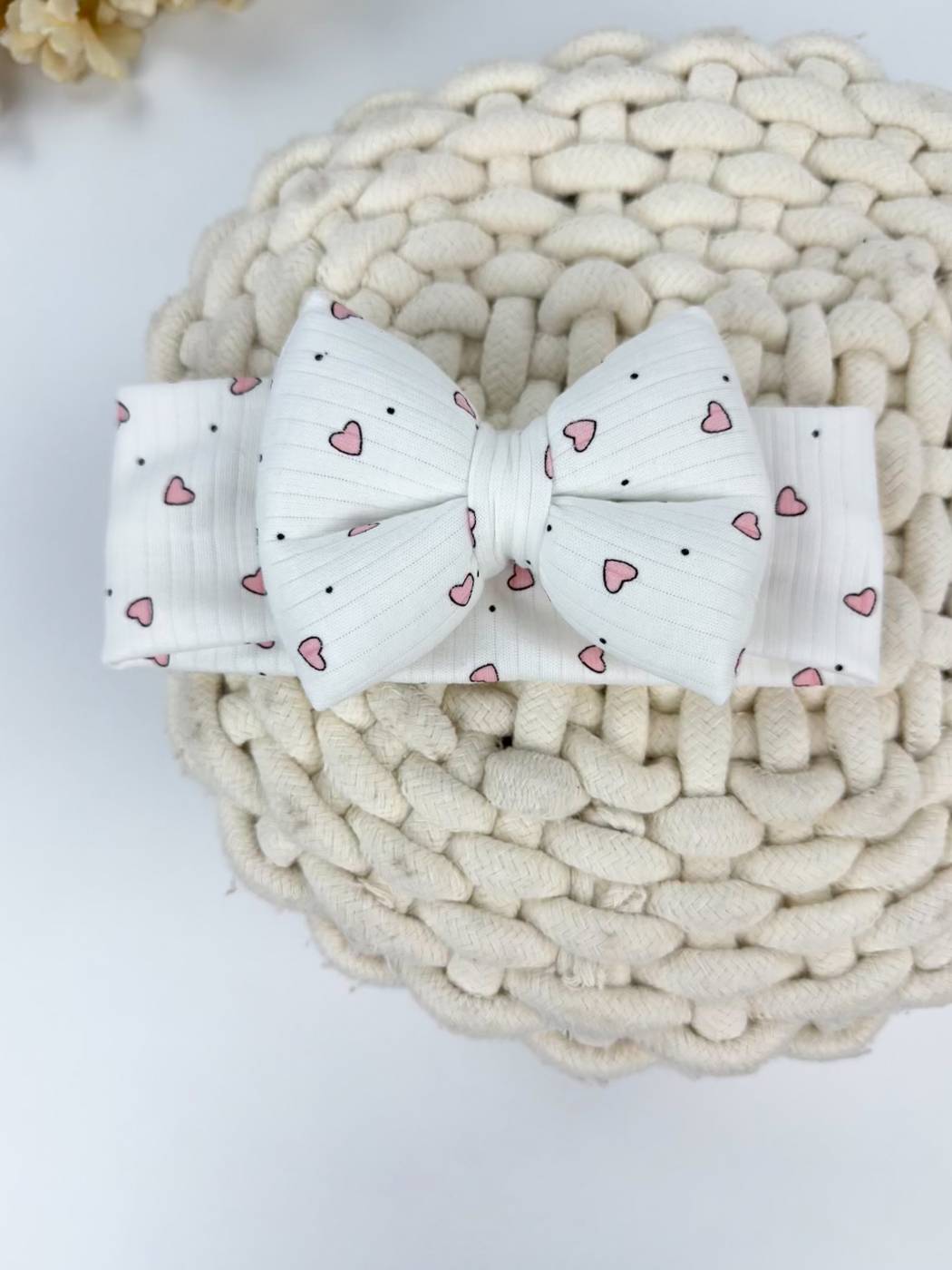 Κορδέλα tiny hearts βαμβακερή