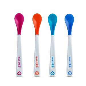 Munchkin 3 White Hot Safety Spoons Κουταλάκια Φαγητού με Αισθητήρα Θερμακρασίας 3m+ 4τμχ
