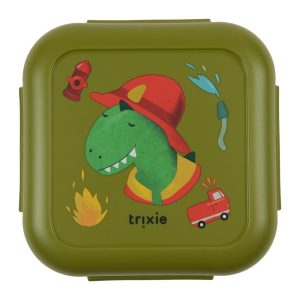 SNACK BOX WITH CLIPS - FIREMAN MR. DINO